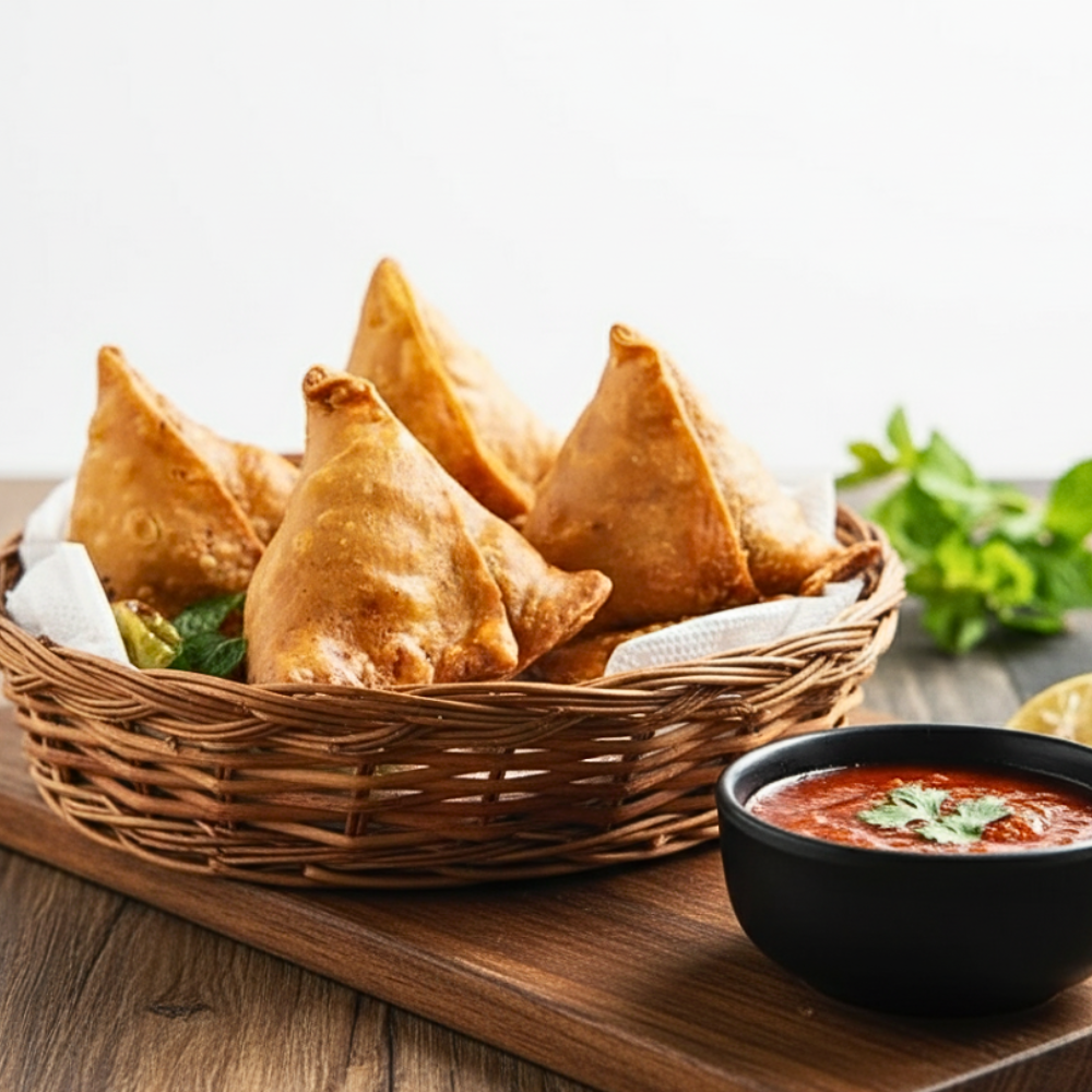 Fried Aloo Samosa